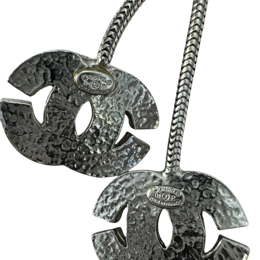 Chanel Silver Earrings - Picture 3 of 7